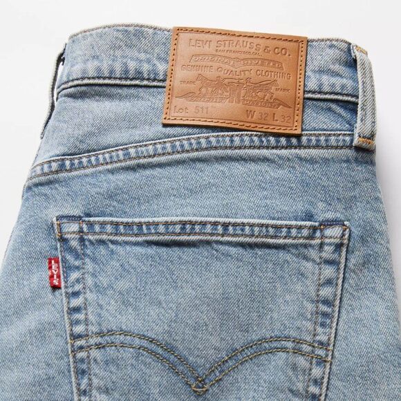 NWT Levi’s 511 Slim Fit Authentic Soft Men's W32 "In The Head Llights" Stonewash - Picture 6 of 11